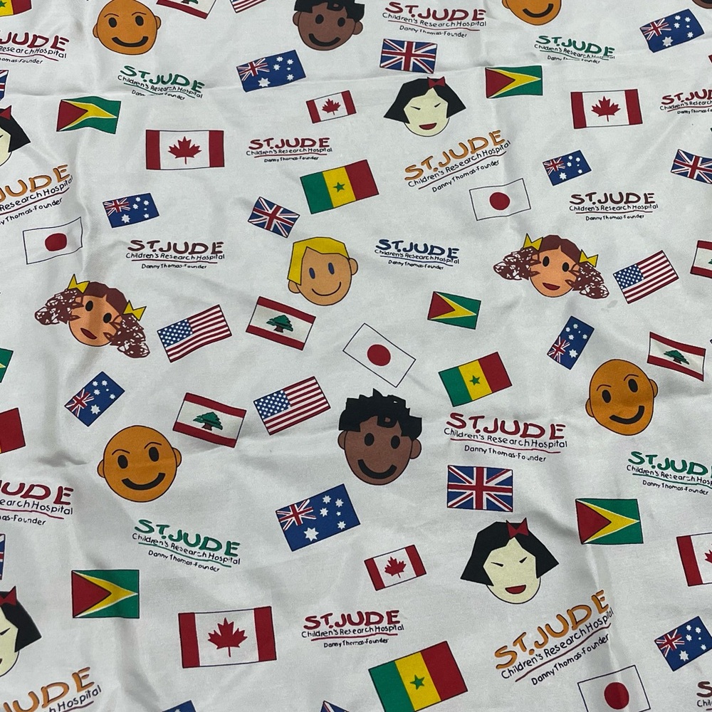 St. Jude Children’s research hospital 100% silk square scarf - limited edition